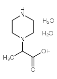 2-(Piperazin-1-yl)propionic acid dihydrate Structure