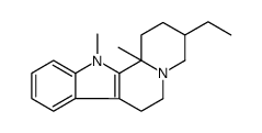 3-ethyl-12,12b-dimethyl-1,2,3,4,6,7-hexahydroindolo[2,3-a]quinolizine结构式