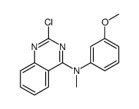 2-chloro-N-(3-methoxyphenyl)-N-methylquinazolin-4-amine结构式