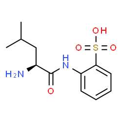 N-(leucyl)-2-aminobenzenesulfonate结构式