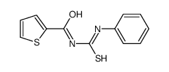 N-(phenylcarbamothioyl)thiophene-2-carboxamide结构式