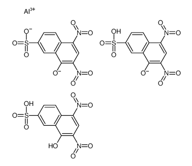8-hydroxy-5,7-dinitronaphthalene-2-sulphonic acid, aluminium salt structure