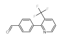 4-(3-(三氟甲基)吡啶-2-基)苯(甲)醛结构式