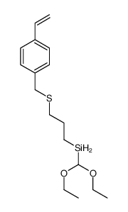 diethoxymethyl-[3-[(4-ethenylphenyl)methylsulfanyl]propyl]silane结构式
