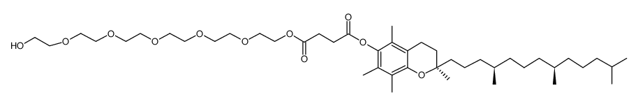 hexa(ethylene glycol) tocopherol succinate Structure
