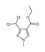 ethyl 3-(dichloromethyl)-1-methyl-1H-pyrazole-4-carboxylate Structure