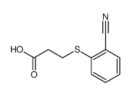 3-(2-cyano-phenylsulfanyl)-propionic acid Structure