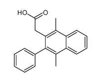 2-(1,4-dimethyl-3-phenylnaphthalen-2-yl)acetic acid Structure