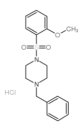 1-苄基-4-(2-甲氧基-苯磺酰基)-哌嗪盐酸盐图片