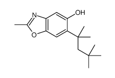 2-methyl-6-(2,4,4-trimethylpentan-2-yl)-1,3-benzoxazol-5-ol结构式