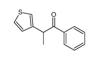 1-phenyl-2-thiophen-3-ylpropan-1-one Structure