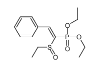 (2-diethoxyphosphoryl-2-ethylsulfinylethenyl)benzene Structure