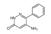 5-amino-6-phenyl-1,6-dihydropyridazin-3(2H)-one结构式