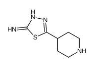 5-(Piperidin-4-yl)-1,3,4-thiadiazol-2-amine Structure