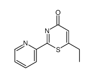 6-ethyl-2-pyridin-2-yl-1,3-thiazin-4-one结构式