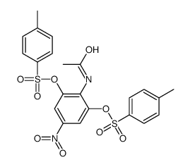 [2-acetamido-3-(4-methylphenyl)sulfonyloxy-5-nitrophenyl] 4-methylbenzenesulfonate结构式