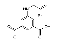 5-(2-bromoprop-2-enylamino)benzene-1,3-dicarboxylic acid结构式