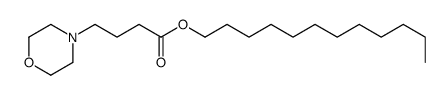 dodecyl 4-morpholin-4-ylbutanoate Structure