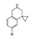 6-溴-2,3-二氢-1H-螺[环丙烷-1,4-异喹啉结构式