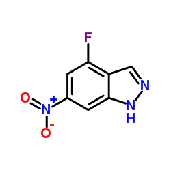 4-Fluoro-6-nitro-1H-indazole Structure