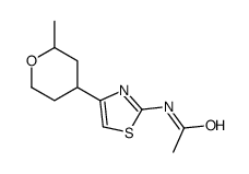 N-[4-(2-methyloxan-4-yl)-1,3-thiazol-2-yl]acetamide结构式