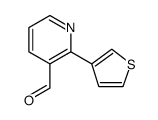 2-(3-Thienyl)-3-pyridinecarboxaldehyde结构式