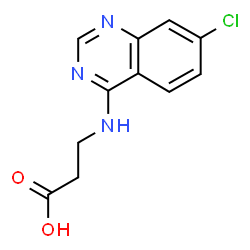 3-(7-CHLORO-QUINAZOLIN-4-YLAMINO)-PROPIONIC ACID Structure