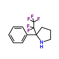 2-(Pentafluoroethyl)-2-phenylpyrrolidine Structure