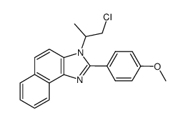 3-(2-chloro-1-methylethyl)-2-(4-methoxyphenyl)-3H-naphth<1,2-d>imidazole Structure