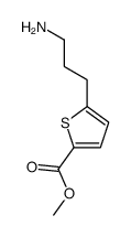 methyl 5-(3-aminopropyl)thiophene-2-carboxylate结构式