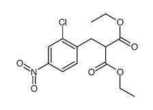 diethyl 2-[(2-chloro-4-nitrophenyl)methyl]propanedioate Structure