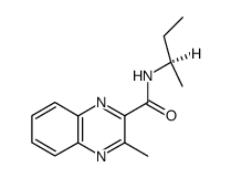 3-Methyl-quinoxaline-2-carboxylic acid ((R)-sec-butyl)-amide结构式