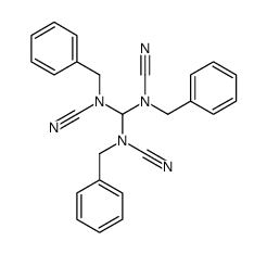 benzyl-[bis[benzyl(cyano)amino]methyl]cyanamide结构式