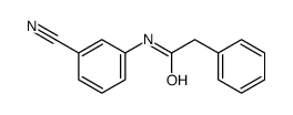 N-(3-cyanophenyl)-2-phenylacetamide Structure