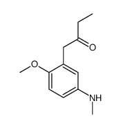 1-[2-methoxy-5-(methylamino)phenyl]butan-2-one结构式