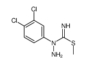 methyl N-amino-N-(3,4-dichlorophenyl)carbamimidothioate结构式