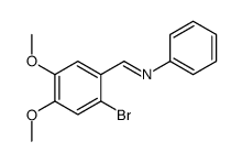 1-(2-bromo-4,5-dimethoxyphenyl)-N-phenylmethanimine Structure