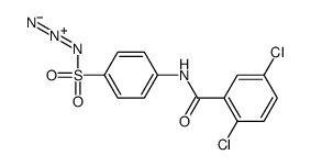 N-(4-azidosulfonylphenyl)-2,5-dichlorobenzamide结构式