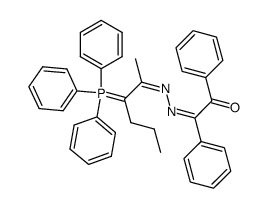 triphenyl<1-propyl-2-<(phenacylidene)hydrazono>propylidene>phosphorane结构式