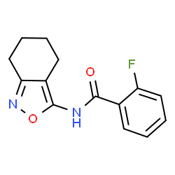 2-Fluoro-N-(4,5,6,7-tetrahydro-2,1-benzoxazol-3-yl)benzamide structure