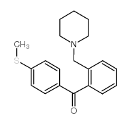 2-PIPERIDINOMETHYL-4'-THIOMETHYLBENZOPHENONE structure