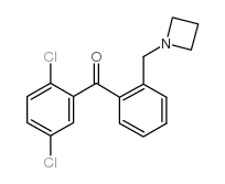 2'-AZETIDINOMETHYL-2,5-DICHLOROBENZOPHENONE结构式