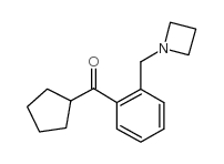 2-(AZETIDINOMETHYL)PHENYL CYCLOPENTYL KETONE结构式