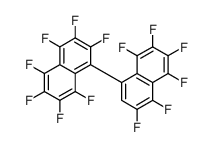 1,2,3,4,5,6,7-heptafluoro-8-(3,4,5,6,7,8-hexafluoronaphthalen-1-yl)naphthalene结构式