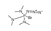N-[azido-bromo-bis(dimethylamino)-λ5-phosphanyl]-N-methylmethanamine结构式