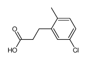5-Chlor-2-methyl-hydrozimtsaeure Structure