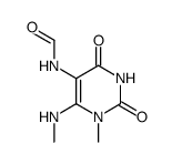 5-formylamino-1-methyl-6-methylamino-1H-pyrimidine-2,4-dione结构式