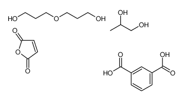 benzene-1,3-dicarboxylic acid,furan-2,5-dione,3-(3-hydroxypropoxy)propan-1-ol,propane-1,2-diol Structure