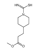 methyl 3-(1-carbamothioylpiperidin-4-yl)propanoate Structure