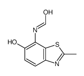 Formamide, N-(6-hydroxy-2-methyl-7-benzothiazolyl)- (7CI)结构式